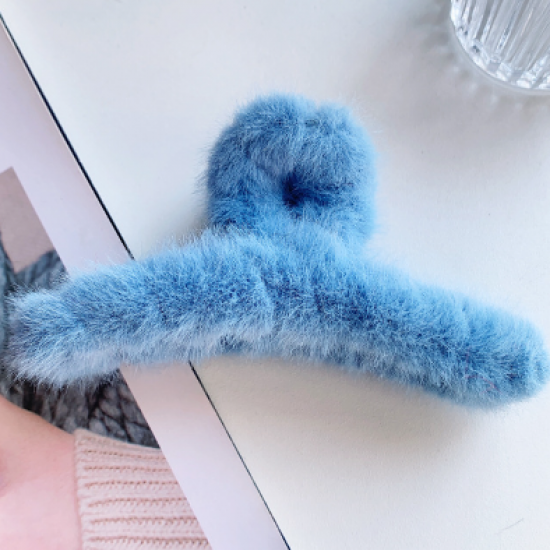 Geometric Hair Elegant Clip Hollow Hairpin Blue