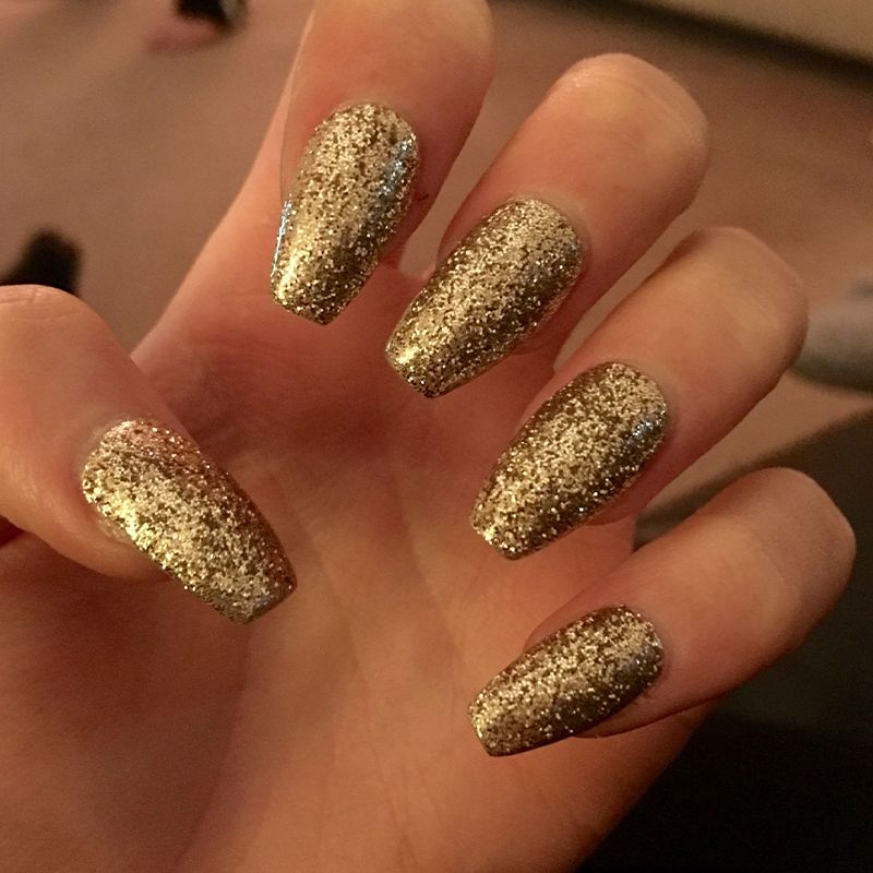 Fashion Plus Nail Polish: Glitter Golden Color(68)