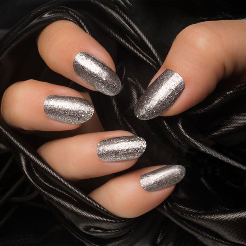Fashion Plus Nail Polish - Glitter Silver (27)