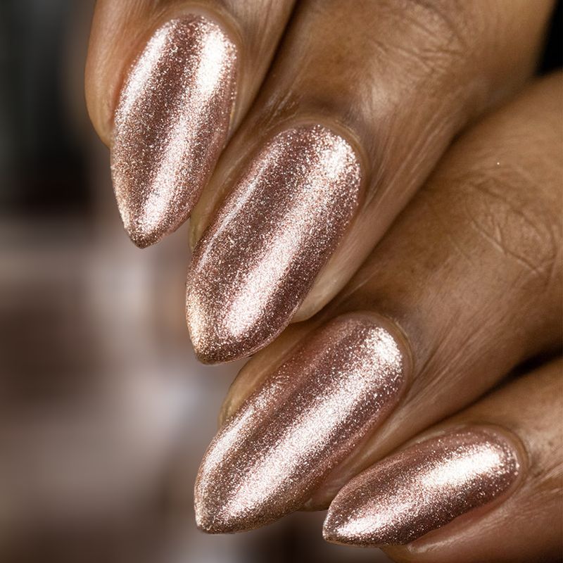 Fashion Plus Nail Polish - Glitter Rose Gold (02)