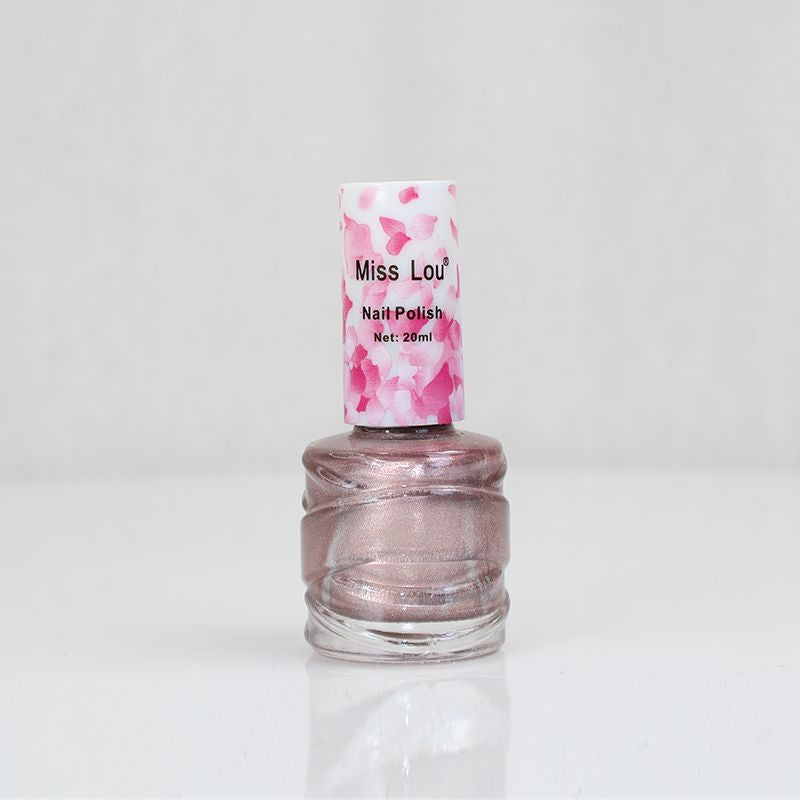 Miss Lou Nail Polish: Glitter Artsy Taupe(10)