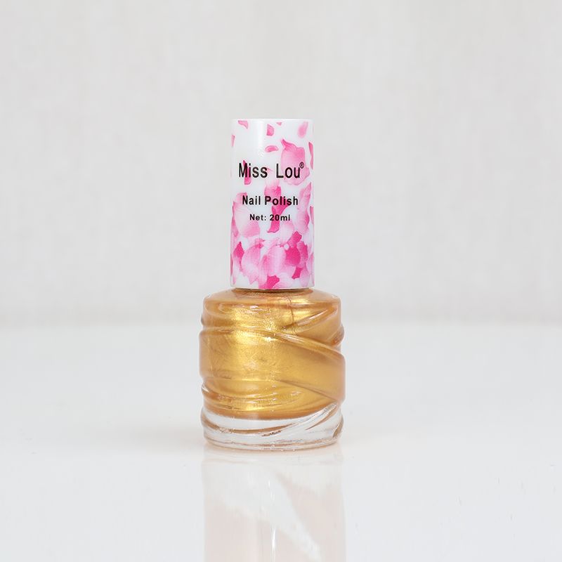 Miss Lou Nail Polish: Glitter Golden(3)
