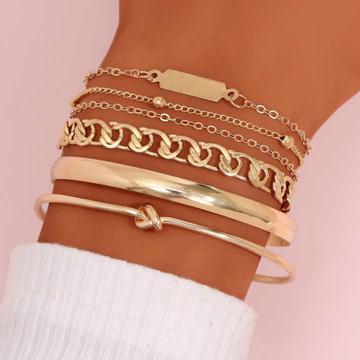 Wholesale Gold Bracelet Set - Trendy Fashion Custom Designs for Women - Shop N Save