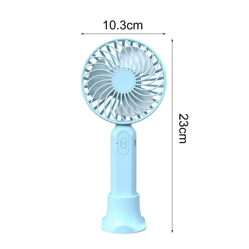 USB Rechargeable Handheld Fan: Adjustable, Portable, Desktop Air Cooler - Shop N Save
