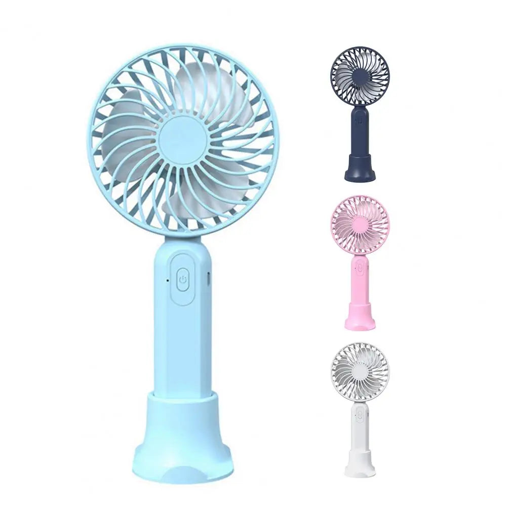USB Rechargeable Handheld Fan: Adjustable, Portable, Desktop Air Cooler - Shop N Save