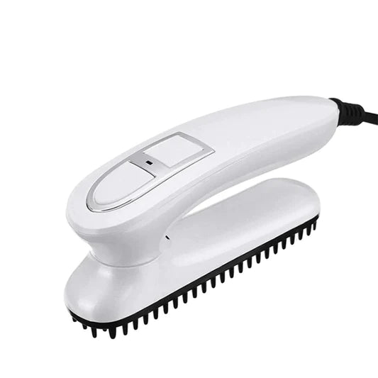 Foldable Beard Straight Hair Electric Mini Comb - White - Shop N Save