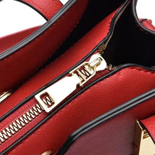 Large Capacity Solid Color Popular Handbag - Black - Shop N Save