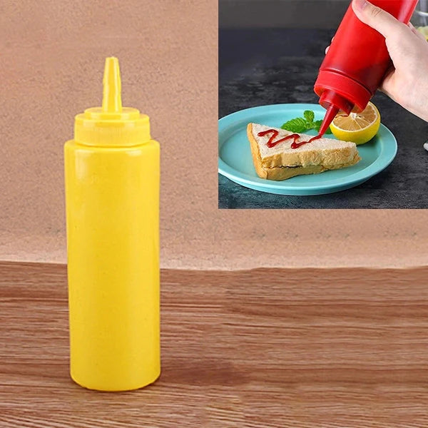 Plastic Squeeze Condiment Ketchup Sauce Bottle - Yellow - Shop N Save
