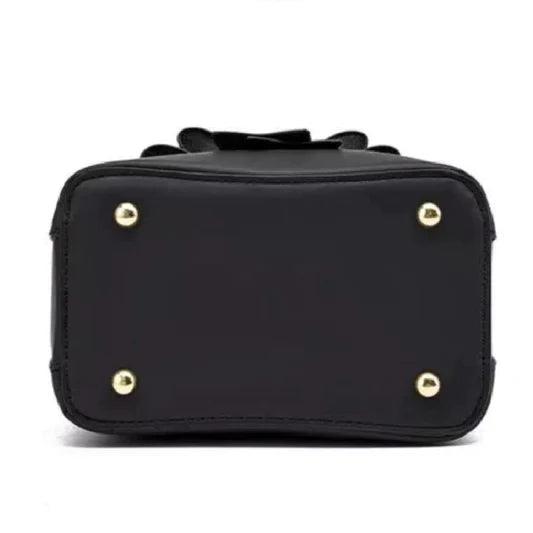 Ladies Simple Bow Decoration Handbag - White - Shop N Save