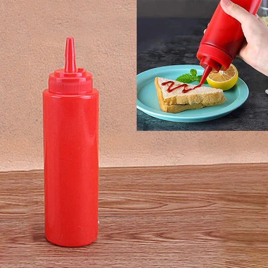 Plastic Squeeze Condiment Ketchup Sauce Bottle - Red - Shop N Save