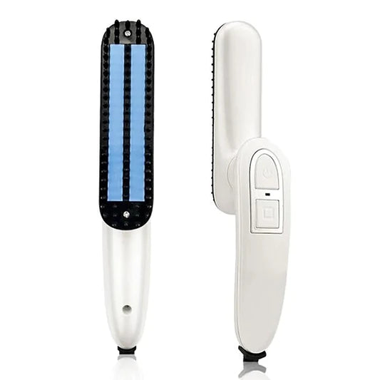 Foldable Beard Straight Hair Electric Mini Comb - White - Shop N Save