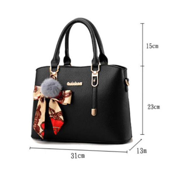 Stylish Fashion Handbag: Large Capacity, Zip Closure, Double Handle