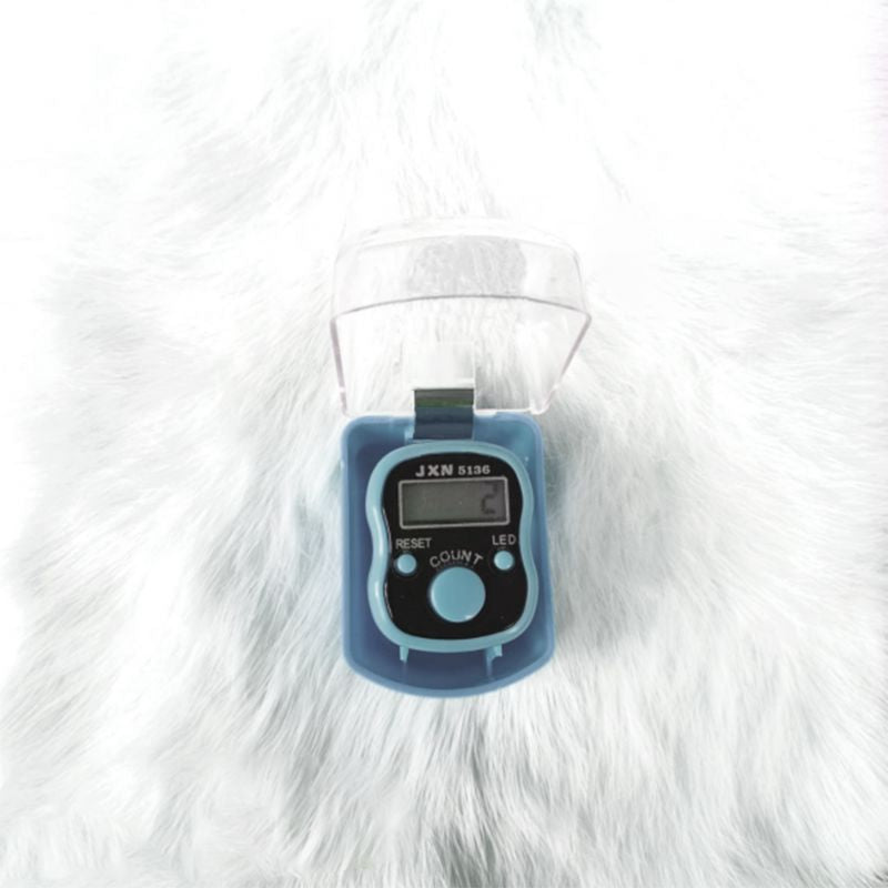 Finger Counter Ring-Led-Light Blue