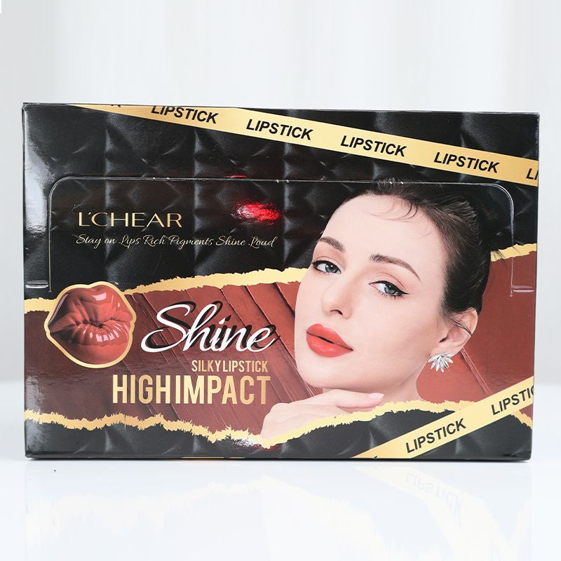 L'CHEAR Shine Silky Lipstick High Impact 1 pcs - Soft Maroon (5)