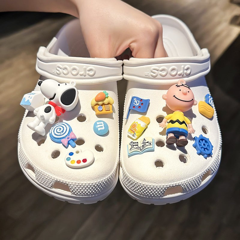 Cute Girls Wear Decorative Plastic Comfy Style Breathable Crocs Slippers