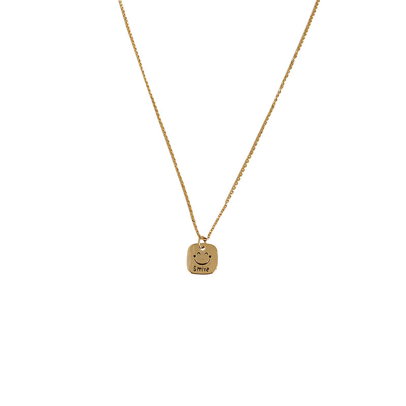 Smiley Face Necklace - Fang Brand, Summer Sweet, Hip-Hop Trend - Shop N Save