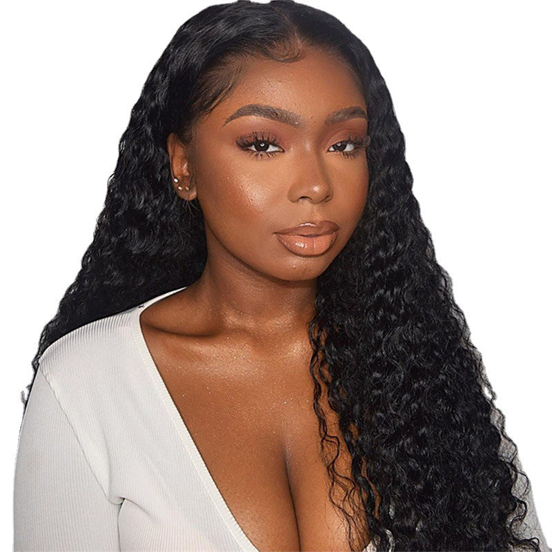 European & American Beauty Wig: Black Long Curly Hair Afro
