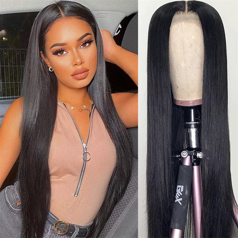 European & American Matte Silk Long Hair Wig: African Style