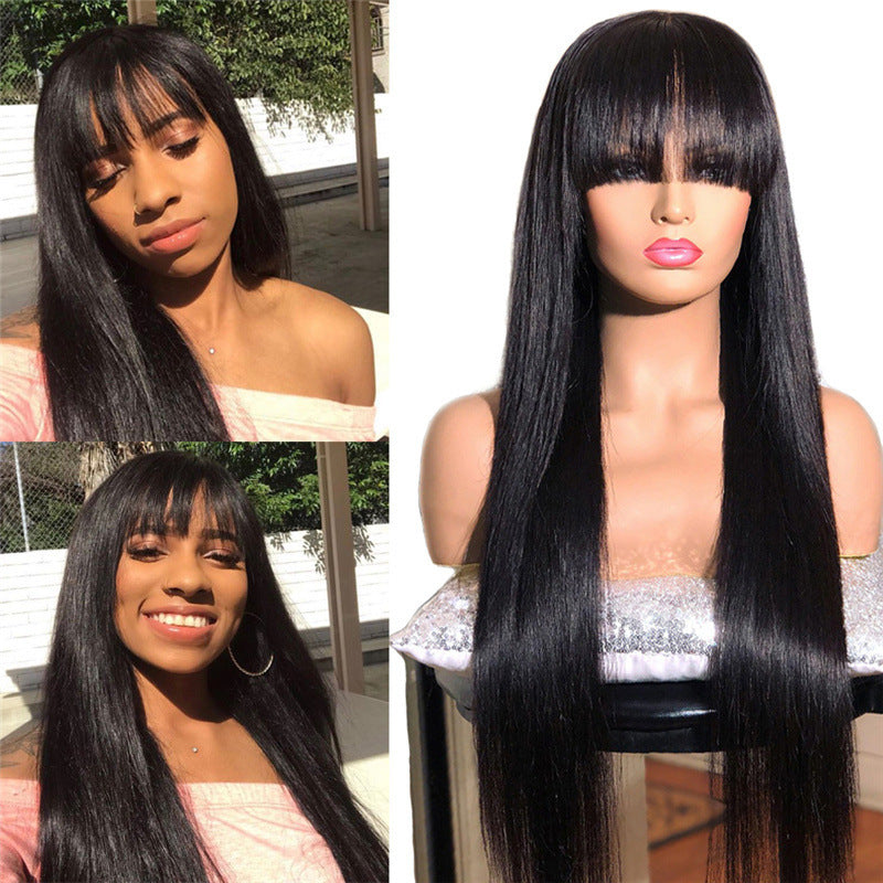 African Wig: Simulation Long Hair, European & American Fashion