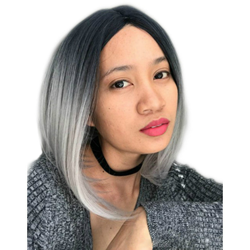 African Wig: European & American Fashion Gradient Color Highlights