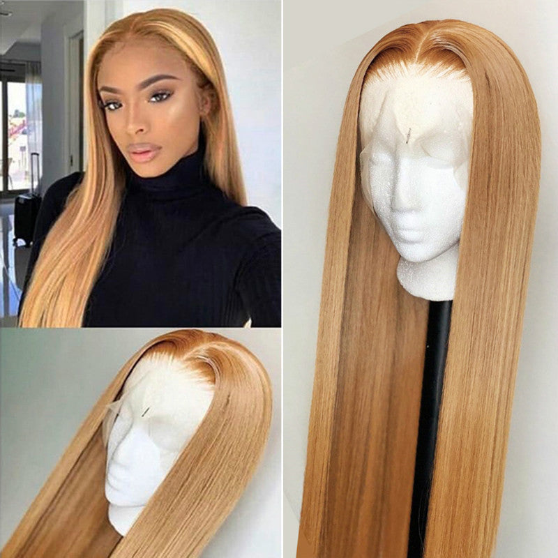Long Straight Hair Wigs: European & American Cross-Border