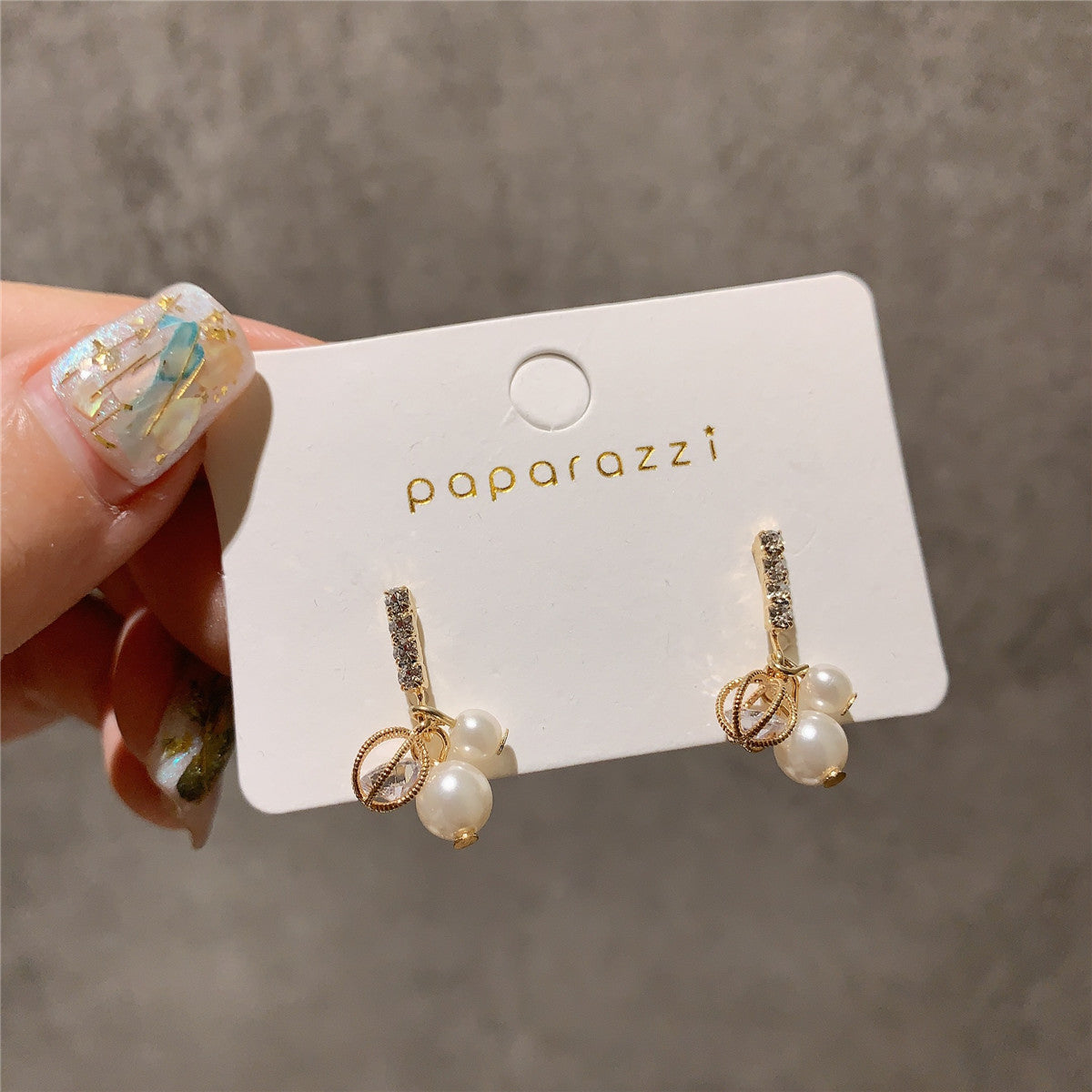 Dongdaemun Inspired Earrings - Rhinestone Pearl, Versatile Chic - Shop N Save