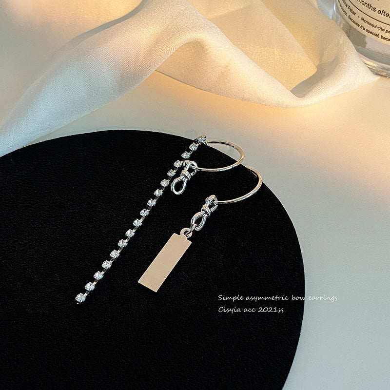 Summer Tassel Earrings - 2021 Asymmetrical Rhinestone Fashion - Shop N Save