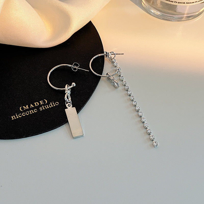 Summer Tassel Earrings - 2021 Asymmetrical Rhinestone Fashion - Shop N Save