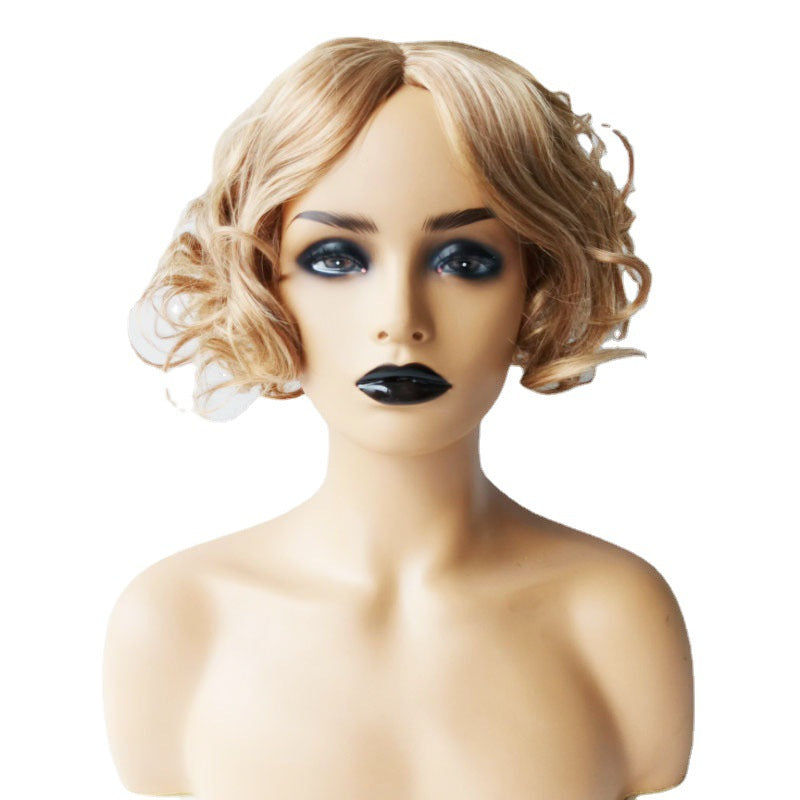 Ladies: Fluffy Short Curly Hair, Blonde