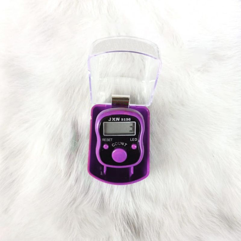 Finger Counter Ring-Led-Purple
