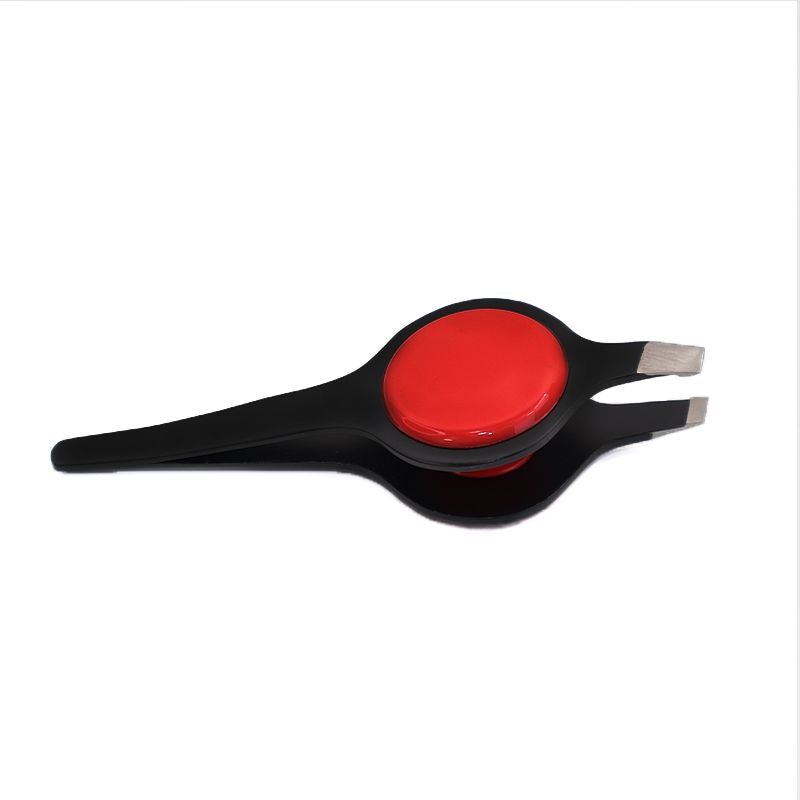 Fashion Plus Eyebrow tweezers Professional Quality (Red).