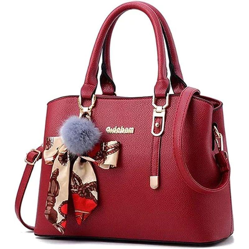 Fashion Large Capacity Stylish Shoulder Handbags - Wine Red - Shop N Save