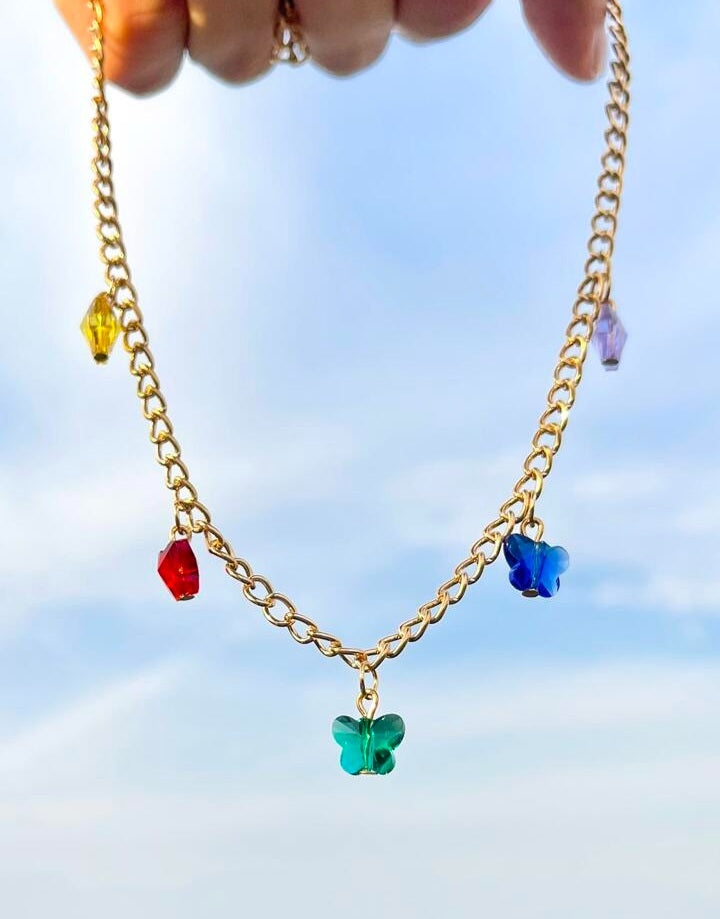 Butterfly Chain Necklace: Elegant Decorative Jewelry Design - Shop N Save