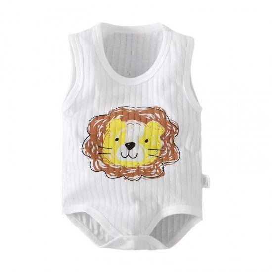 Short Sleeve Jumpsuit Newborn Baby Romper-Lion