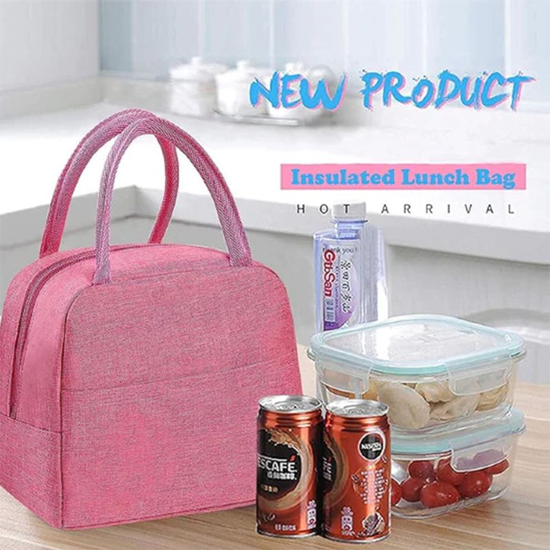 Portable Insulated Lunch Bag: Large Capacity, Heat Preserving, Travel Ready - Shop N Save