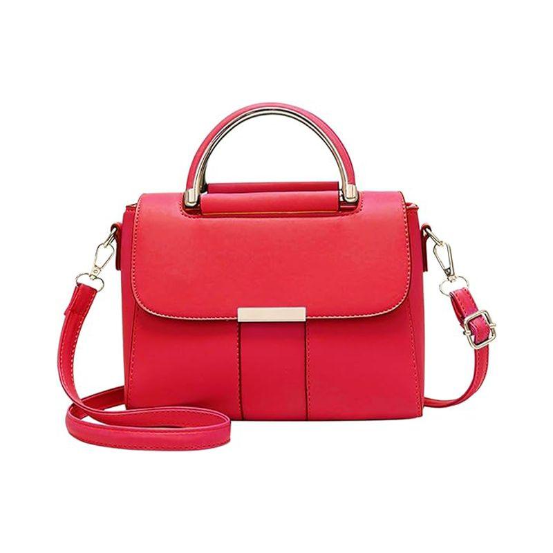 Double Handle Magnetic Closure Ladies Fashion Handbag - Shop N Save