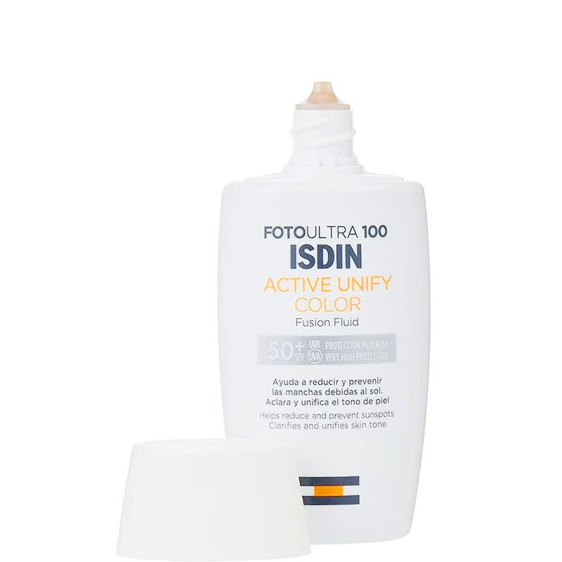 ISDIN FOTO ULTRA 100 ACTIVE SUNSCREEN UNIFY FUSION FLUID COLOR 50 ML - Shop N Save