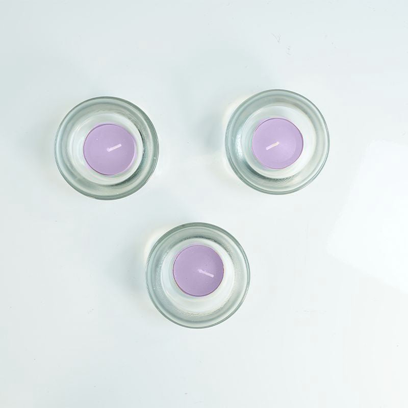 Love Life Scented Candle 3Pc Stand + 15Pcs Candle Set 4.5X23.5X8 cm (Lavender).
