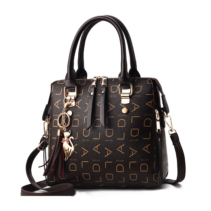 Stylish Black Aliphatic Handbag, Spacious, Durable, Comfortable Carry