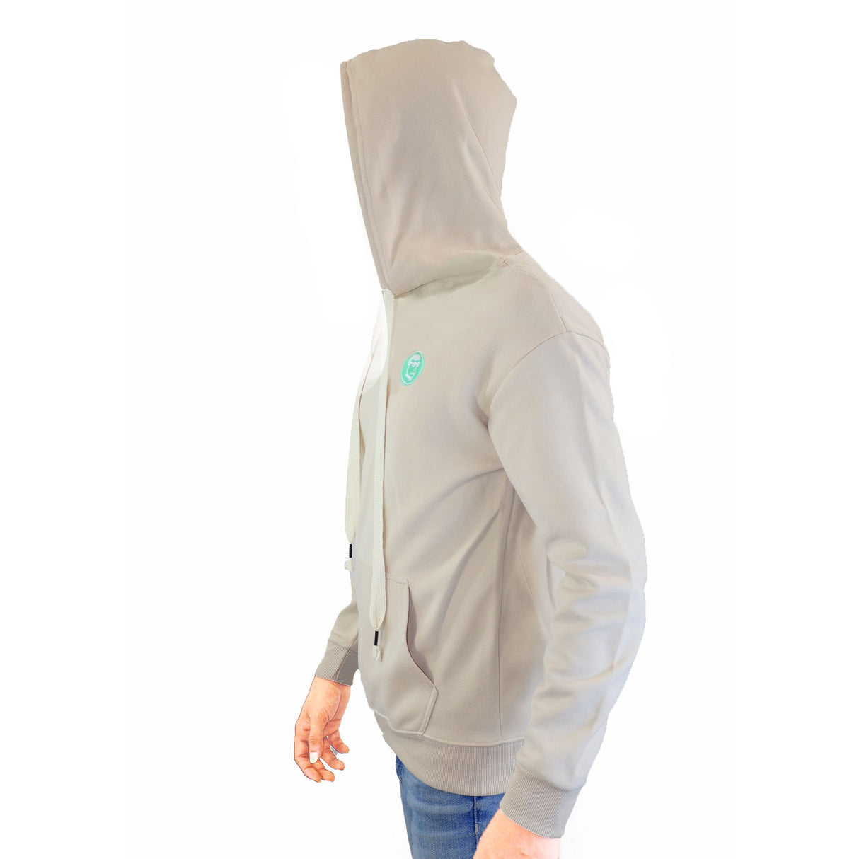 Mens Sweatshirt Rucci Hoodie Pullover Sweater - (Beige)