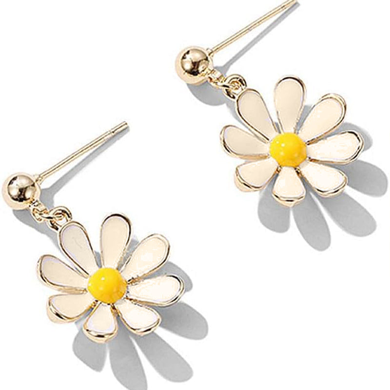 Sunflower Daisy Drop Earrings: Gifts for Women & Girls - Shop N Save