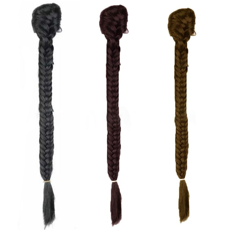 Hand-Woven Fishbone Braid Ponytail: Douyin Store, High Fake Ponytail