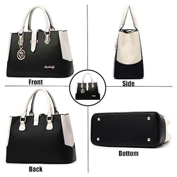 Women Elegant Fashion Wide Capacity Handbag - Black - Shop N Save