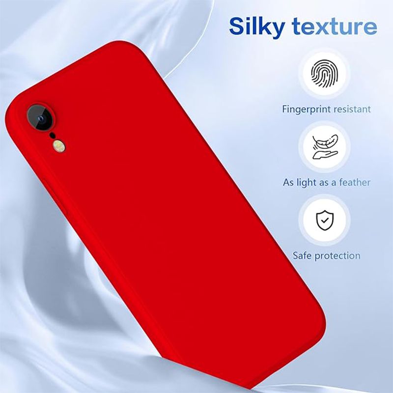 Luxury Silicon case for IPhone XR (Red)