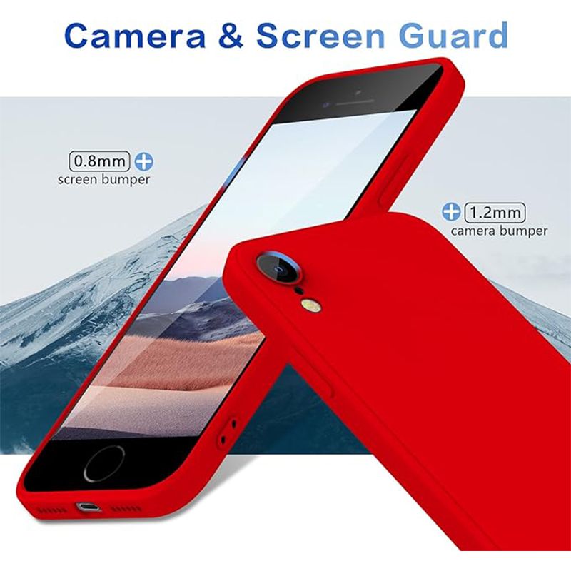 Luxury Silicon case for IPhone XR (Red)