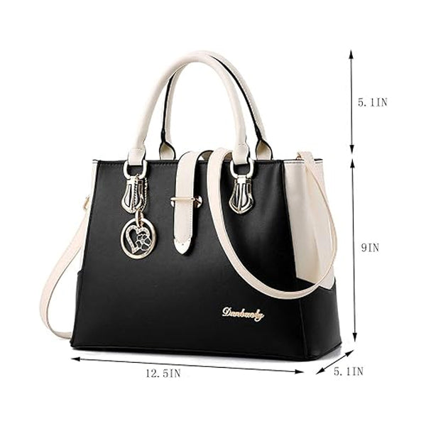Women Elegant Fashion Wide Capacity Handbag - Black - Shop N Save