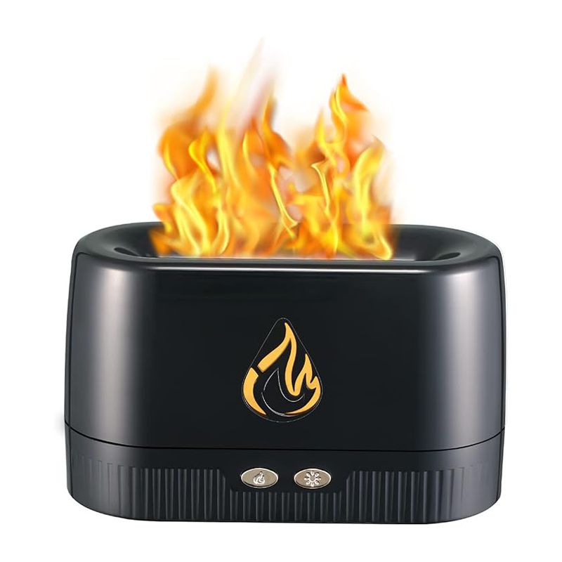 Flame Air Diffuser: Portable, Noiseless, Multicolor Lights, Aromatherapy