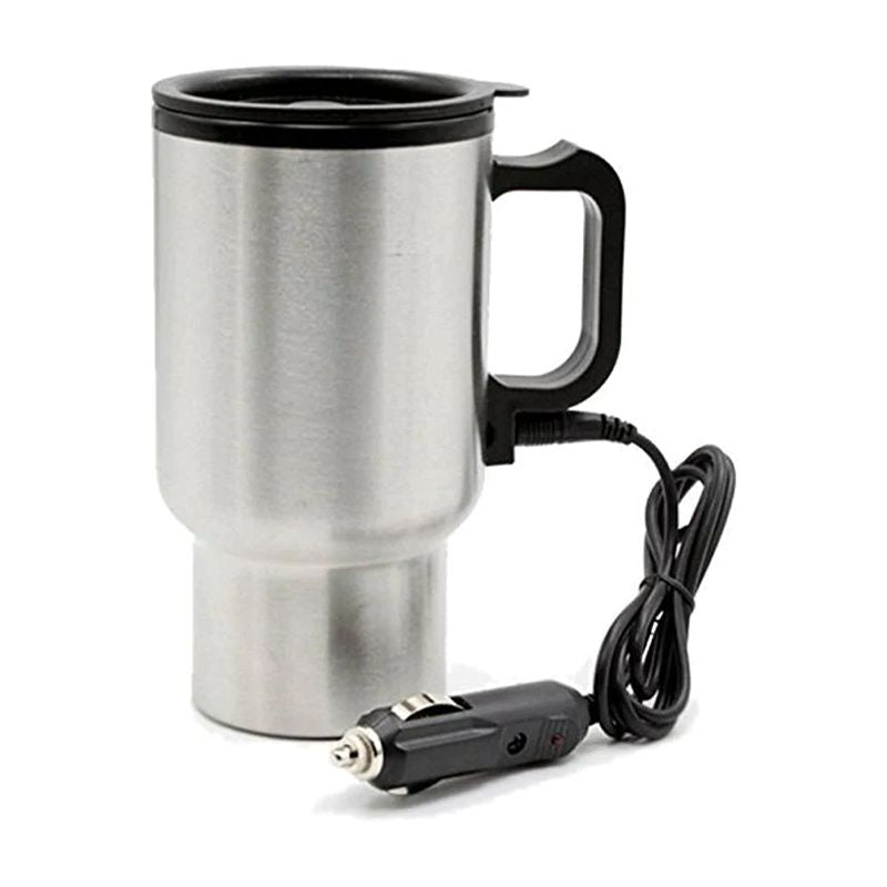 Motopart 12V Car Mug: Electric, Stainless Steel, KeepItHot - Shop N Save