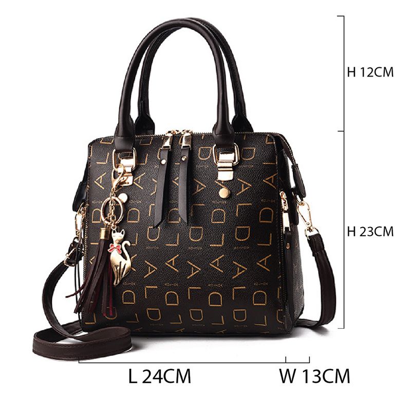 Stylish Black Aliphatic Handbag, Spacious, Durable, Comfortable Carry