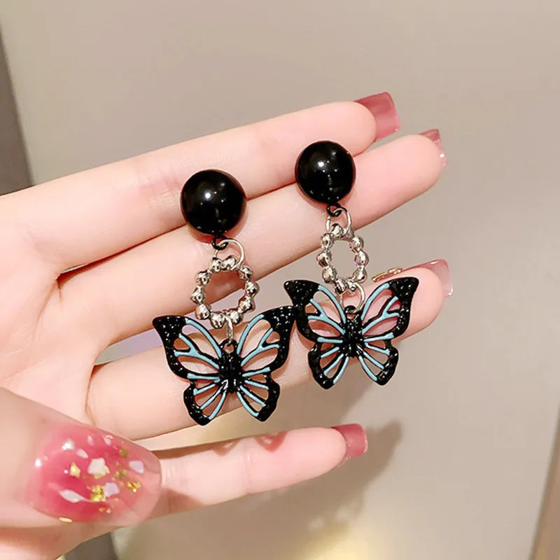 Vintage Hollow Butterfly Earrings - Fashionable High-End Design - Shop N Save